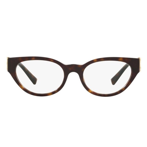 VERSACE VE3282-108-53 Eyeglasses Size DARK HAVANA